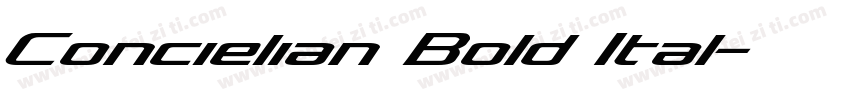Concielian Bold Ital字体转换